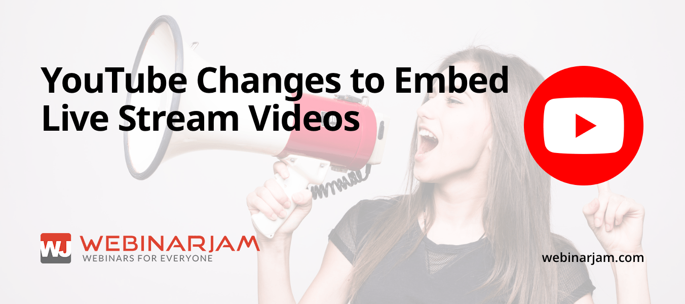 Service Alert YouTube Changes To Embed Live Stream Videos