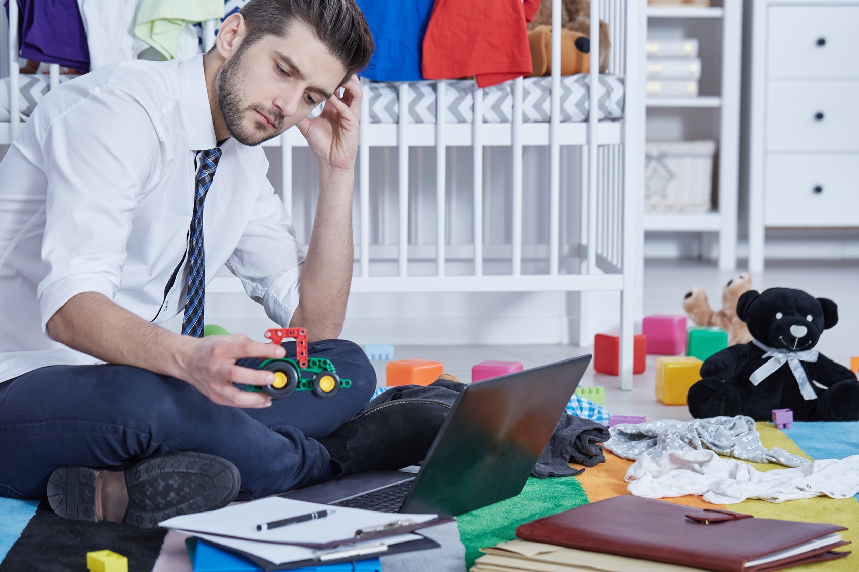 Single Father In Room